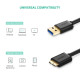 Кабель UGREEN US130 USB 3.0 A Male to Micro USB 3.0 Type B Male Cable 1m (Black) (UGR-10841) (UGR-10841)