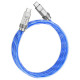 Кабель HOCO U113 Solid 100W silicone charging data cable Type-C to Type-C Blue (6931474790118)