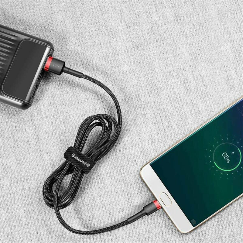 Кабель Baseus Cafule 1.5A AM / Micro USB 2m Red/Black(CAMKLF-C91)