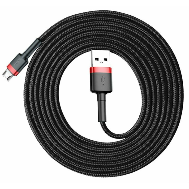 Кабель Baseus Cafule 1.5A AM / Micro USB 2m Red/Black(CAMKLF-C91)