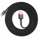 Кабель Baseus Cafule 1.5A AM / Micro USB 2m Red/Black(CAMKLF-C91)