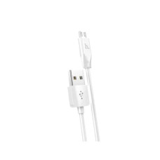 Кабель HOCO X1 USB to Micro  2.4A, 2m, PVC, PVC connectors, White (6957531042686)