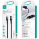 Кабель Usams US-SJ538 U76 Type-C to Lightning PD 30W Fast Charging & Data Cable 1.2m Black (SJ538USB01)