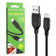 Кабель BOROFONE BX42 USB to Type-C 3A, 1m, silicone, TPE connectors, Black (BX42CB)