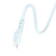 Кабель HOCO X97 Crystal color PD silicone charging data cable iP light blue (6931474799760)