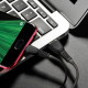 Кабель HOCO X40 USB to Micro 2.4A, 1m, TPE, TPE connectors, Black (6931474711670)