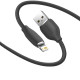 Кабель Baseus Jelly Liquid Silica Gel Fast Charging Data Cable USB to iP 2.4A 2m Black (CAGD000101)