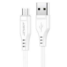 Кабель ACEFAST C3-09 USB to Micro 2,4A, 1.2m, TPE, TPE connectors, White (AFC3-09W)