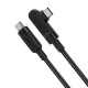Кабель ACEFAST C5-03 Type-C to Type-C 5A, 100W, 2m, nylon, zinc connectors, Black (AFC5-03B)