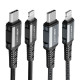 Кабель ACEFAST C1-01 Type-C to iP 3A, 1.2m, nylon, aluminum connectors, Black (AFC1-01B)