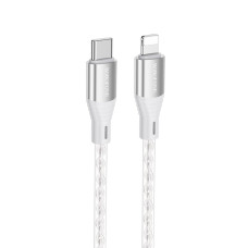 Кабель BOROFONE BX96 Ice crystal PD silicone charging data cable iP Gray (BX96CLG)