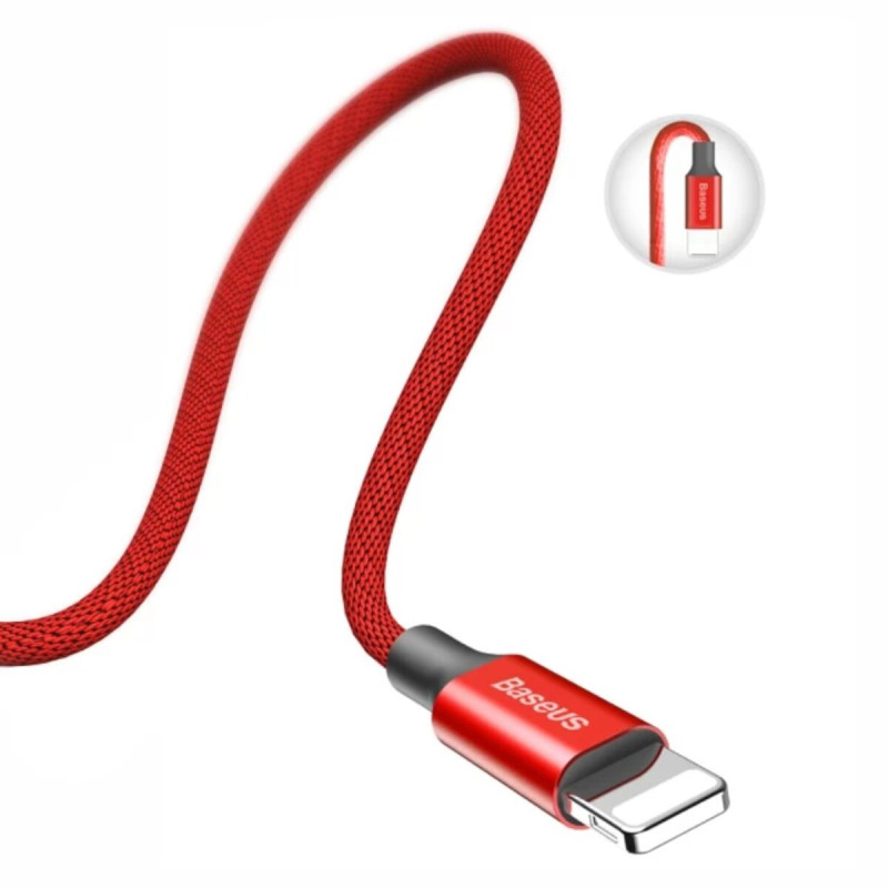 Кабель Baseus Yiven Cable For Apple 1.2M Red<N>(W) (CALYW-09)