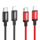 Кабель HOCO X89 Wind PD charging data cable iP(packaged) Black (6931474784308)