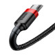 Кабель Baseus Cafule Cable USB For Micro 2.4A 1m Red+Black (CAMKLF-B91)