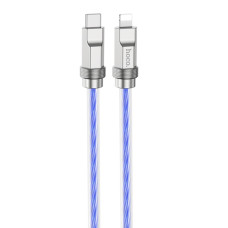 Кабель HOCO U113 Solid PD silicone charging data cable iP Blue (6931474790026)