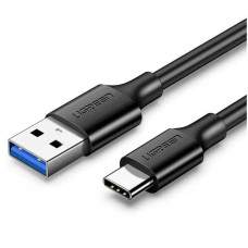 Кабель UGREEN US184 USB 3.0 A Male to Type C Male Cable Nickel Plating 2m (black) (UGR-20884) (UGR-20884)