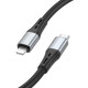 Кабель BOROFONE BX88 Solid PD silicone charging data cable for iP Black (BX88LPB)