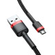 Кабель Baseus Cafule Cable USB For Micro 2.4A 1m Red+Black (CAMKLF-B91)