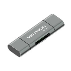 Картрідер Vention USB3.0 Multi-function Card Reader Gray Metal Type (CCHH0) (CCHH0)