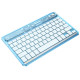 Клавіатура HOCO S55 Transparent Discovery edition wireless BT keyboard(English version) Ice Blue Mist (6931474778871 )