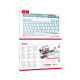 Клавіатура HOCO S55 Transparent Discovery edition wireless BT keyboard(English version) Ice Blue Mist (6931474778871 )