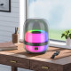 Портативна колонка HOCO BS58 Crystal colorful luminous BT speaker Magic Black Night (6942007600552)