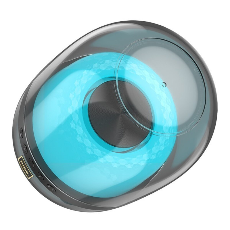 Портативна колонка HOCO BS58 Crystal colorful luminous BT speaker Magic Black Night (6942007600552)