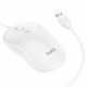 Миша HOCO GM13 Esteem business wired mouse White (6931474757852)