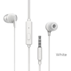 Навушники BOROFONE BM28 Tender sound universal earphones with mic White (BM28W)