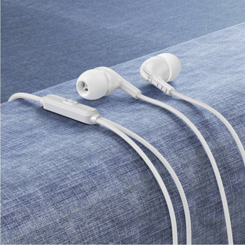 Навушники BOROFONE BM83 Craft universal earphones with mic White (BM83W)