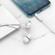 Навушники BOROFONE BM74 Singer universal earphones with microphone White (BM74W)