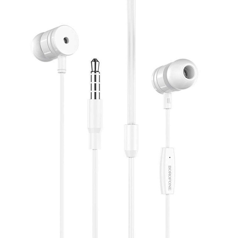 Навушники BOROFONE BM31 Mysterious universal earphones with mic White (BM31W)