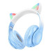 Навушники HOCO W42 Cat ears BT headphones Crystal Blue (6931474795861)