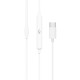 Навушники BOROFONE M80 Magnificent Type-C wire-controlled digital earphones with microphone White (M80CW)