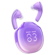 Навушники ACEFAST T9 Crystal (Air) color bluetooth earbuds Grape Purple (6974316282563)