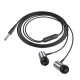 Навушники HOCO M108 Spring metal universal earphones with mic Metal Gray (6931474797575)