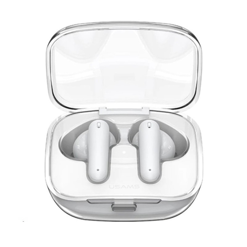 Навушники Usams US-BE16 Transparent TWS Earbuds -- BE Series BT5.3 White (BHUBE02)