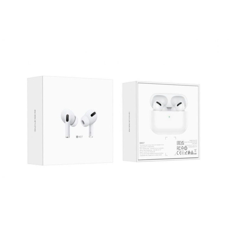 Навушники BOROFONE BW27 True wireless stereo headset White (6974443386929)