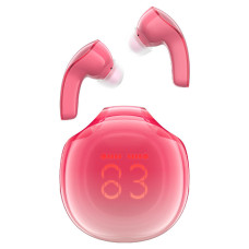 Навушники ACEFAST T9 Crystal (Air) color bluetooth earbuds Pomelo Red (6974316282532)