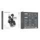 Навушники BOROFONE BW23 Crystal bean Transparent Edition true wireless BT headset Jazz Black (BW23B)