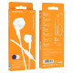 Навушники BOROFONE BM68 Kelly universal earphones with mic White (BM68W)