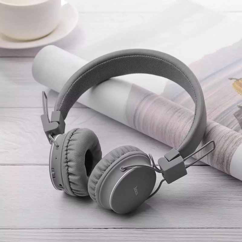 Навушники HOCO W25 Promise wireless headphones Gray (6931474710086)