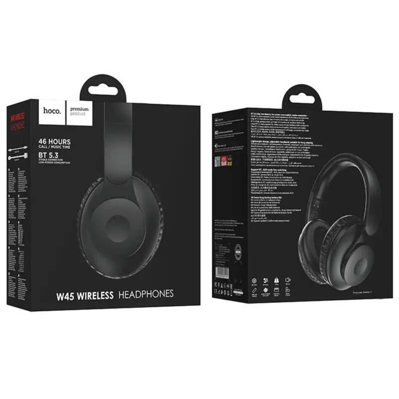 Навушники HOCO W45 Enjoy BT headset Black (6942007601191)