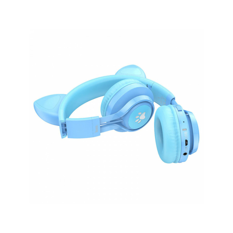 Навушники HOCO W39 Cat ear kids BT headphones Blue (6931474779250)
