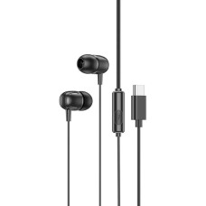 Навушники BOROFONE BM77 Type-C Delicious universal digital earphones with microphone Black (BM77CB)