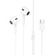 Навушники HOCO M1 Max crystal earphones for Type-C with mic White (6931474754707)