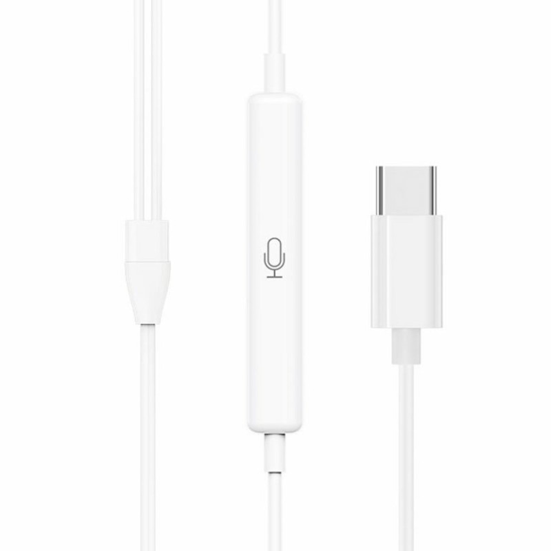 Навушники HOCO M80 Original series earphones for Type-C display set(20PCS) White (6931474736666)