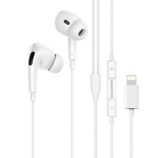 Навушники BOROFONE BM30 Pro Original series earphones for Lightning White (BM30PLW)