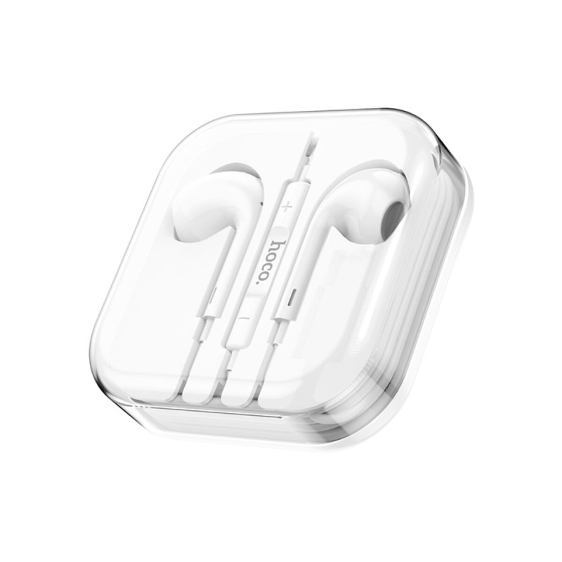 Навушники HOCO M1 Max crystal earphones with mic White (6931474754677)