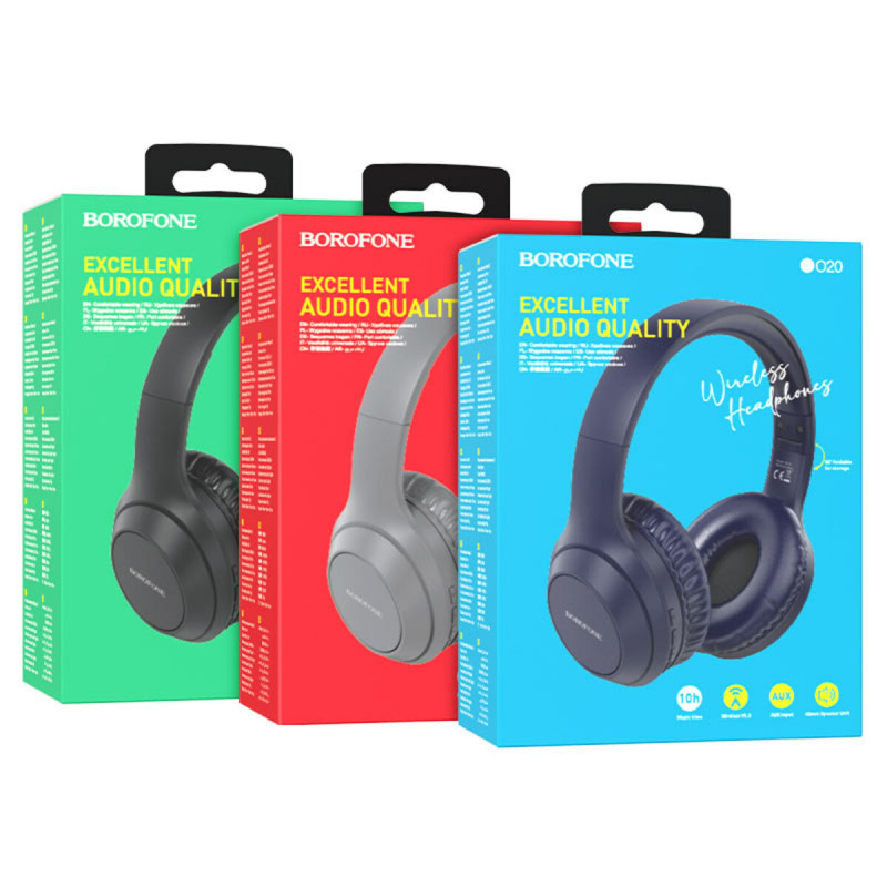 Навушники BOROFONE BO20 Player BT headphones Black (BO20B)